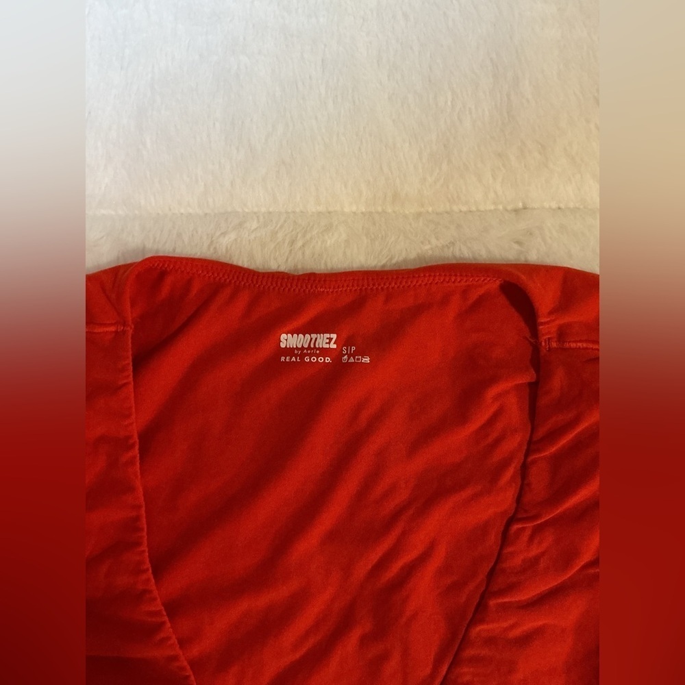 Aerie butter soft Red Long Sleeve Top - Picture 7 of 8